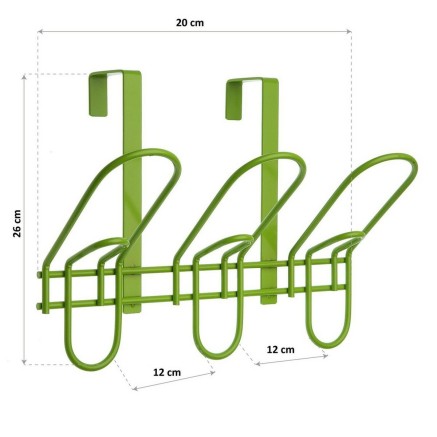 Perchero para Puertas Versa Metal (12 x 26 x 20 cm) 2