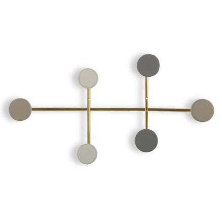 Coat rack Versa Multicolour Metal Resin MDF Wood 6,5 x 22 x 41 cm (6,5