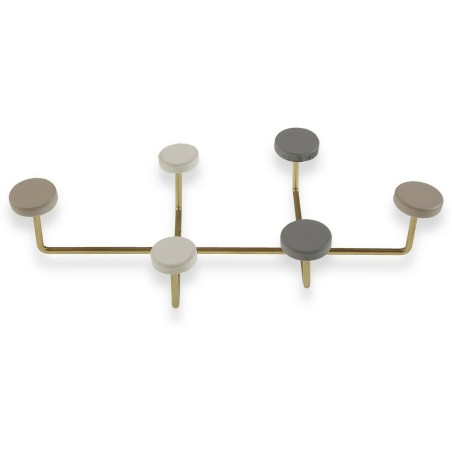 Perchero Versa Multicolor Metal Resina Madera MDF 6,5 x 22 x 41 cm (6,