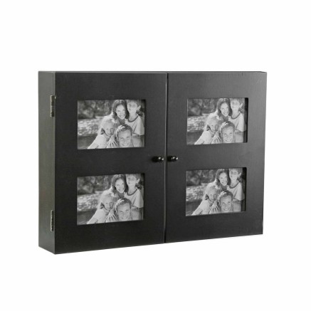 Sleutelkastje Versa  Zwart Hout (8,5 x 33 x 46 cm)