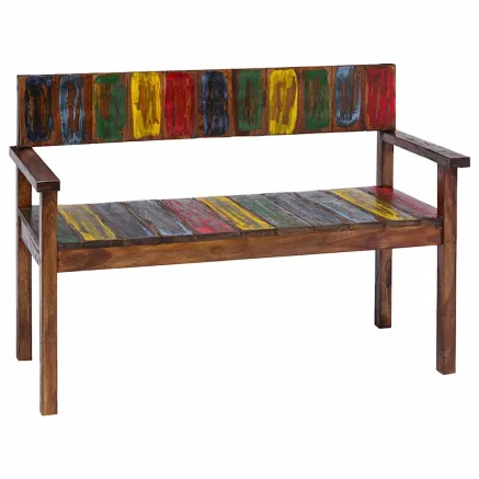 Chaises à manger lot de 4 bois de récupération solide