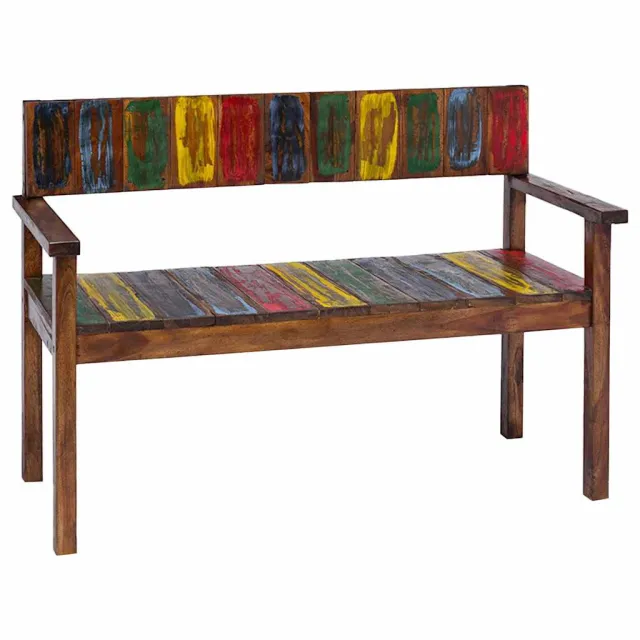 Chaises à manger lot de 4 bois de récupération solide