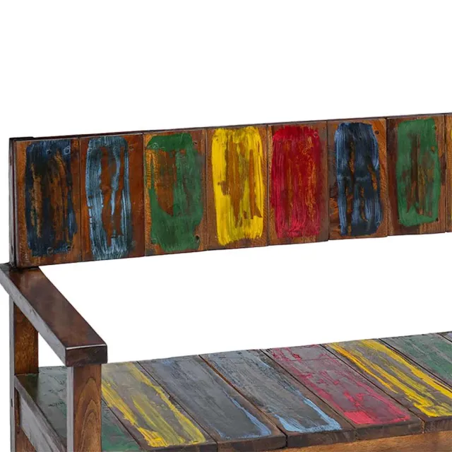 Chaises à manger lot de 4 bois de récupération solide