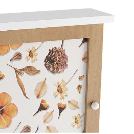 Schlüsselschrank Versa Blumenblätter Holz MDF 6,5 x 26 x 20 cm 2