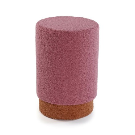 Kruk Versa Roze Hout Textiel 33 x 47 x 33 cm