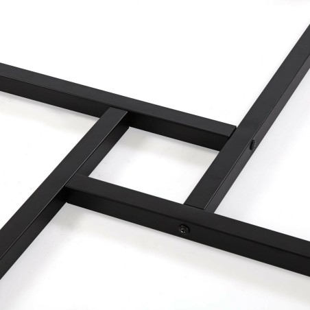 Dining Table Versa Beatriz PVC Metal MDF Wood 120 x 76 x 120 cm