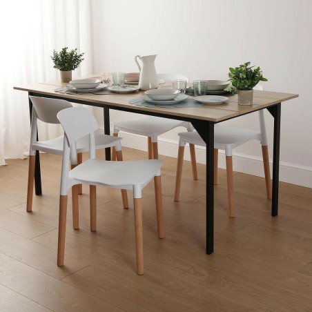 Stoel Versa Wit 45 x 76 x 42 cm (4 Stuks)