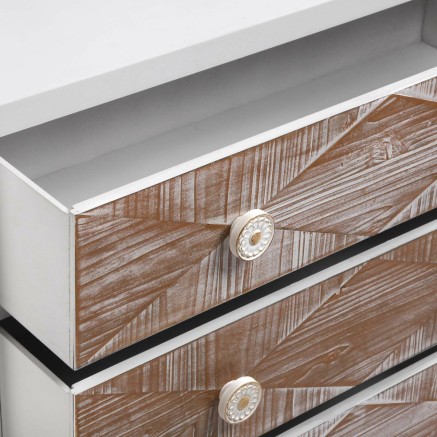 Cómoda Versa Sira Madera de pino Madera MDF 34 x 76 x 80 cm 2