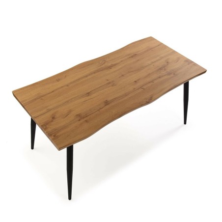 Table Basse Versa Malika PVC Métal Bois MDF 80 x 75 x 160 cm