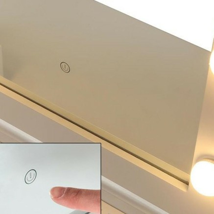 Toeletta Versa Bianco Legno MDF 40 x 139 x 80 cm 2