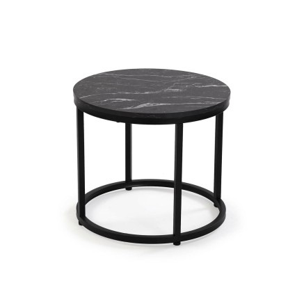 Jeu de 2 tables Versa Aurea 48 x 48 x 42 cm 80 x 80 x 48 cm 2