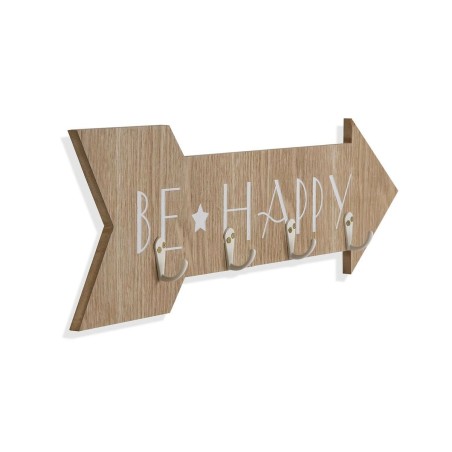 Appendiabiti da parete Versa Be Happy Legno MDF 4 x 14,5 x 48 cm