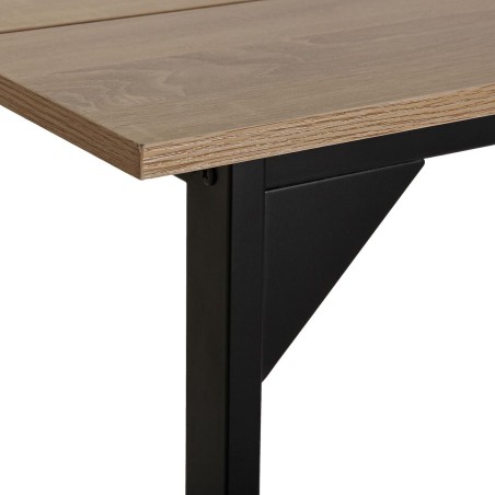 Mesa de Comedor Versa Collins Metal Melamina Madera MDF 75 x 80 x 164,