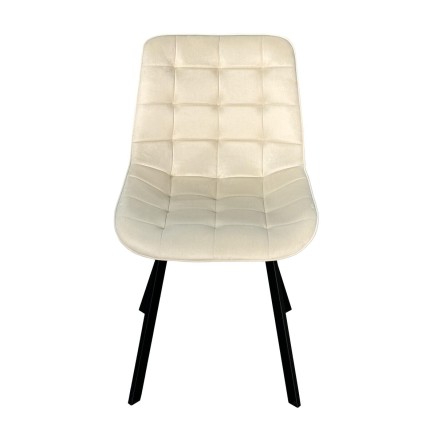 Stuhl Versa RHODES Beige 55 x 82 x 51 cm (4 Stück) 2