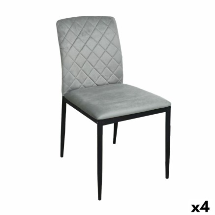 Sedia Versa ZEGERS Grigio 58 x 83 x 44 cm (4 Unità)