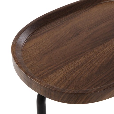 Mesa auxiliar Versa Nela Marrón 30 x 60 x 45 cm 2