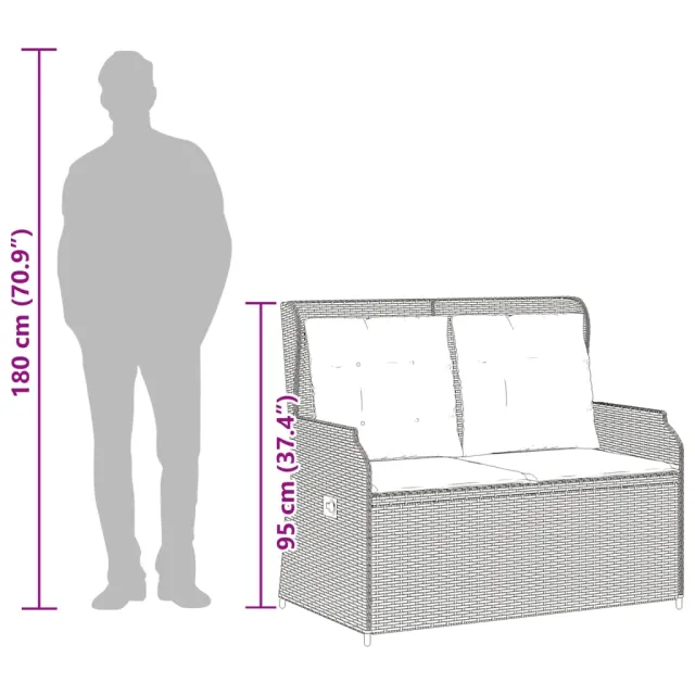 Salon de jardin avec coussins 3 pcs beige résine tressée