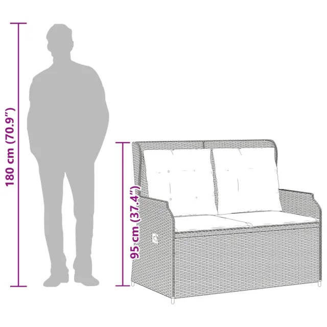 Salon de jardin avec coussins 3 pcs beige résine tressée