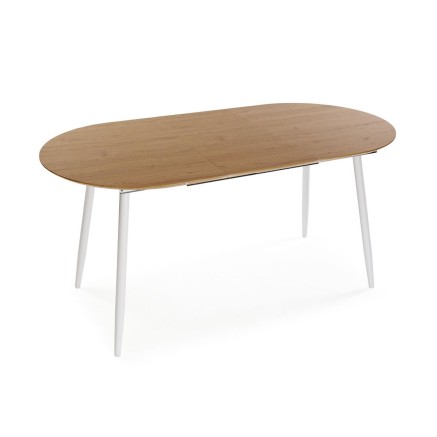 Tavolo da Pranzo Versa DOINYO Bianco Metallo Legno MDF 80 x 75 x 160 c
