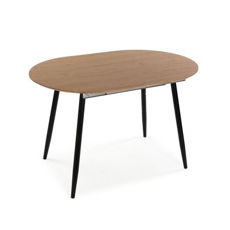 Table de Salle à Manger Versa DOINYO Noir Métal Bois MDF 80 x 75 x 1