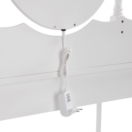 Tocador Versa Blanco Madera Cristal Madera MDF 40 x 146 x 75 cm