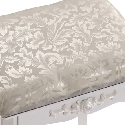 Coiffeuse Versa Blanc Bois Verre Bois MDF 40 X 144 X 90 CM 2