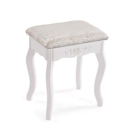 Toeletta Versa Bianco Legno Cristallo Legno MDF 40 X 144 X 90 CM