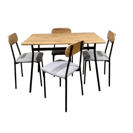 Tisch-Set mit 4 Stühlen Versa Denali 70 x 75 x 110 cm