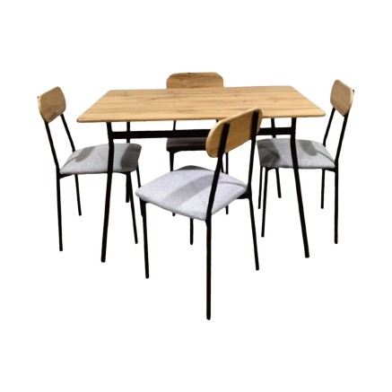 Ensemble Table + 4 Chaises Versa Denali 70 x 75 x 110 cm 2