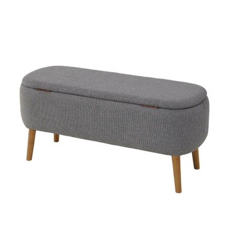 Piede del letto Versa Maniko Grigio Legno Tessile 37 X 44,5 X 94,5 CM