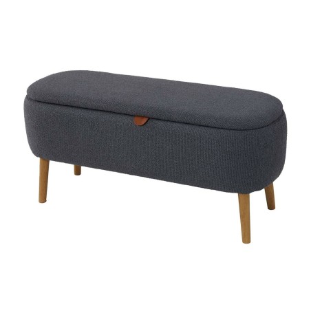 Pied de lit Versa Maniko Gris Bois Textile 37 X 44,5 X 94,5 CM