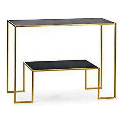Meuble d'Entrée Gift Decor JY19567 BIG-S3605005 Noir Doré 33 x 77 x