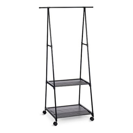 Perchero con Ruedas Kipit 85092 Negro Metal 45 x 157 x 55 cm