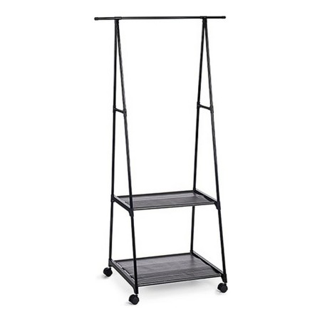 Appendiabiti con ruote Kipit 85092 Nero Metallo 45 x 157 x 55 cm