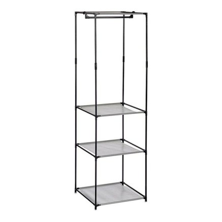 Garde-robe Kipit WR4205NB WR4205NB Noir Gris Tissu polypropylène Fer