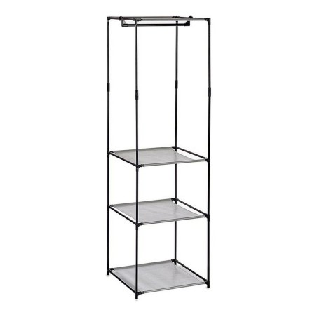 Garderobe Kipit WR4205NB WR4205NB Schwarz Grau Stoff Polypropylen Eise