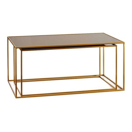 Set of 2 tables Gift Decor JY21096 JY21096 Black Golden Metal Crystal