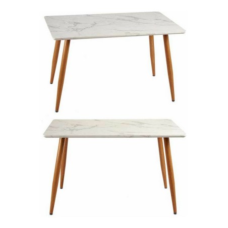 Tavolo aggiuntivo Marrone Bianco Marmo Metallo Melammina DM (70 x 120