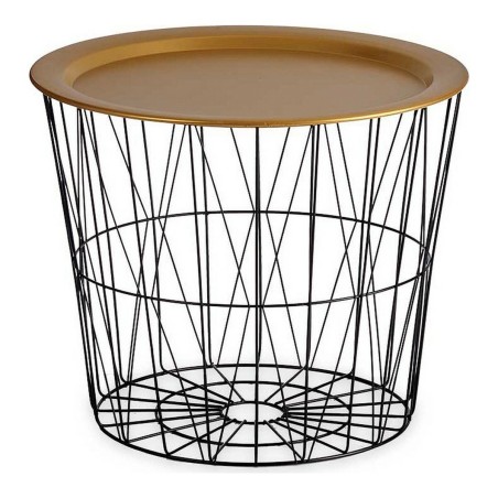 Table d'appoint Gift Decor JY21093M JY21093M Noir Doré 52 x 40 x 52 c