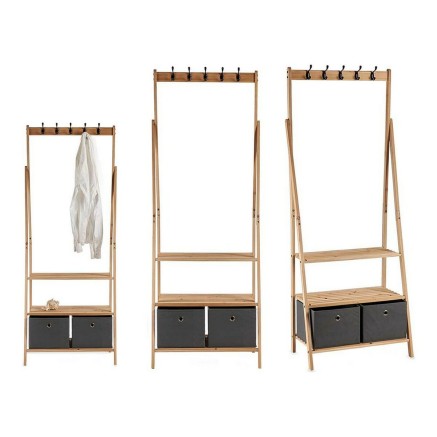 Garderobenständer Kipit MH194001H MH194001H Braun Grau Holz Stoff 40, 2