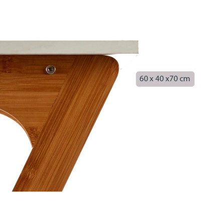 Bijzettafel Kinvara WD2021329426 WD2021329426 Wit Bruin Natuurlijk 40 2