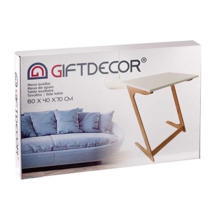 Mesa auxiliar Kinvara WD2021329426 WD2021329426 Blanco Marrón Natural