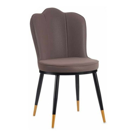 Leunstoel Paars Schelp Polyskin Staal (53 x 88 x 67 cm)