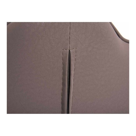 Poltrona Viola Conchiglia Ecopelle Acciaio (53 x 88 x 67 cm) 2