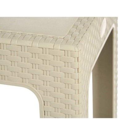 Tavolo per Bambini Kipit TP7090-3 Rattan Crema 47 x 42,5 x 47 cm (4 Un 2