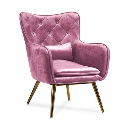 Sillón Rosa 68 x 92 x 70 cm (2 Unidades) 2