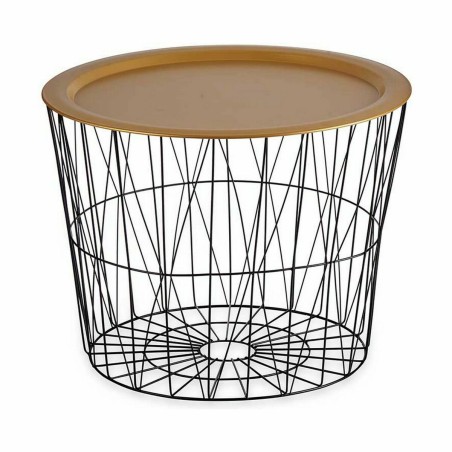 Table d'appoint Gift Decor JY21093L JY21093L Noir Doré 62 x 45,5 x 62