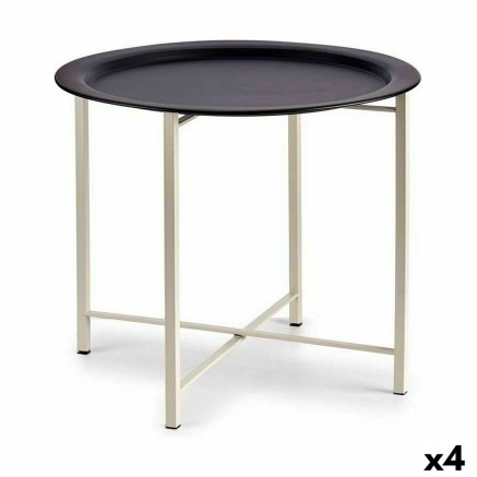 Table d'appoint Gift Decor JY19185SBW JY19185SBW Blanc Noir 52 x 44 x