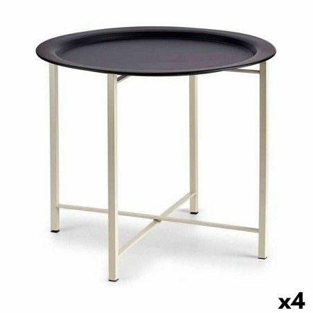 Bijzettafel Gift Decor JY19185SBW JY19185SBW Wit Zwart 52 x 44 x 52 cm