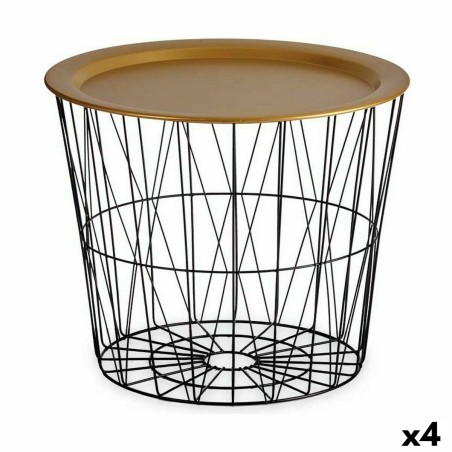 Side table Gift Decor JY21093M JY21093M Black Golden 52 x 40 x 52 cm (